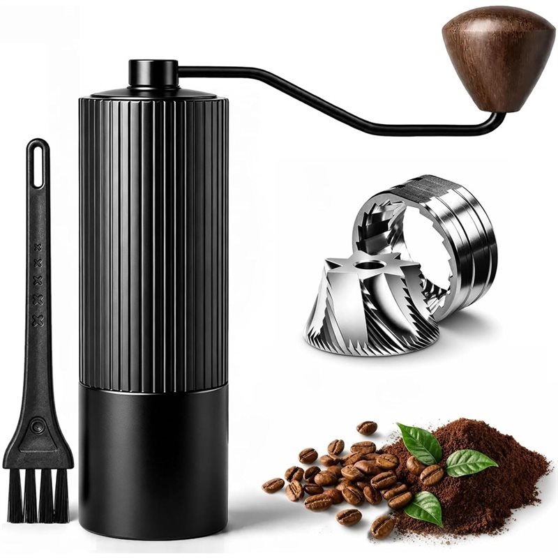 Burr Hand Grinder - Macinacaffè Manuale B23B, Macinino per Caffè